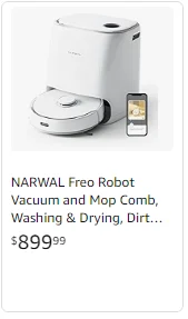 Narwals Factory Custom Professional Direct Sale Smart Robotic Vacuum Cleaner