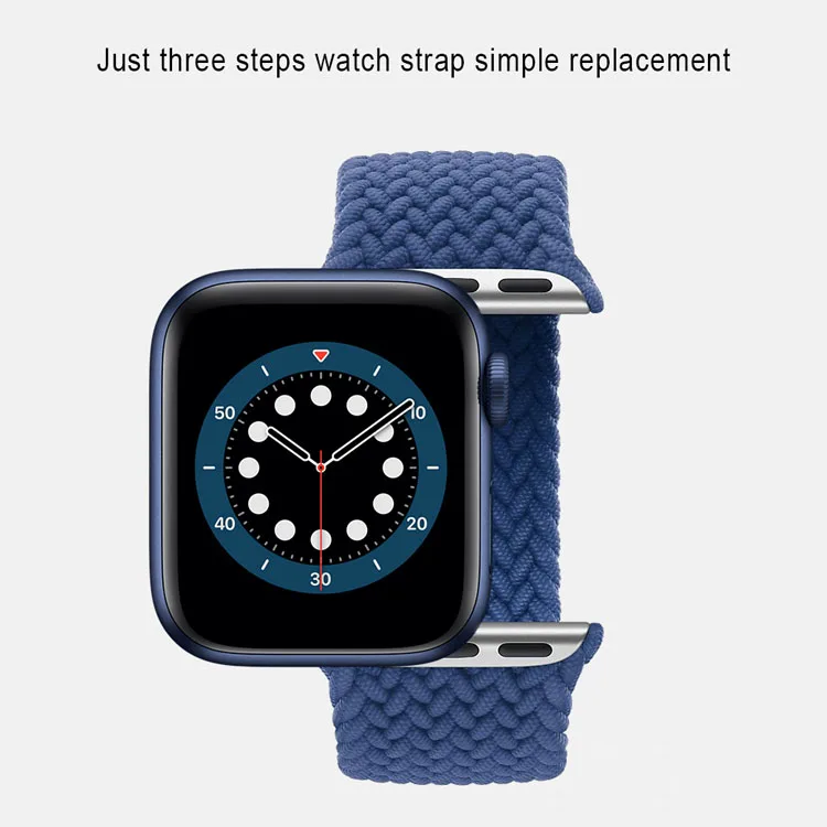 Ремешок Coolyep Соло для Apple iWatch 6 SE плетеный сменный Браслет наручных часов 42 мм
