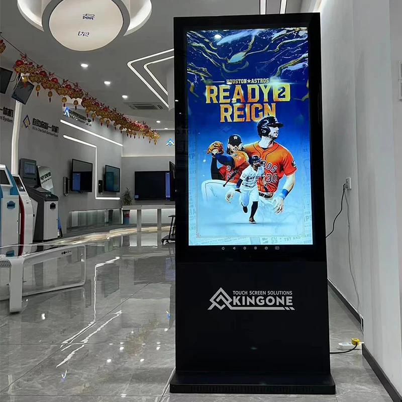 KINGONE IP67 наружный рекламный светодиодный дисплей солнечный свет напольная подставка цифровой ЖК-Тотем с функцией SDK