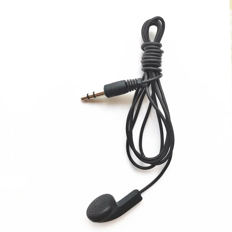 Одноразовые мононаушники с одним ухом 3,5 мм, односторонние проводные наушники-вкладыши, наушники, гарнитура