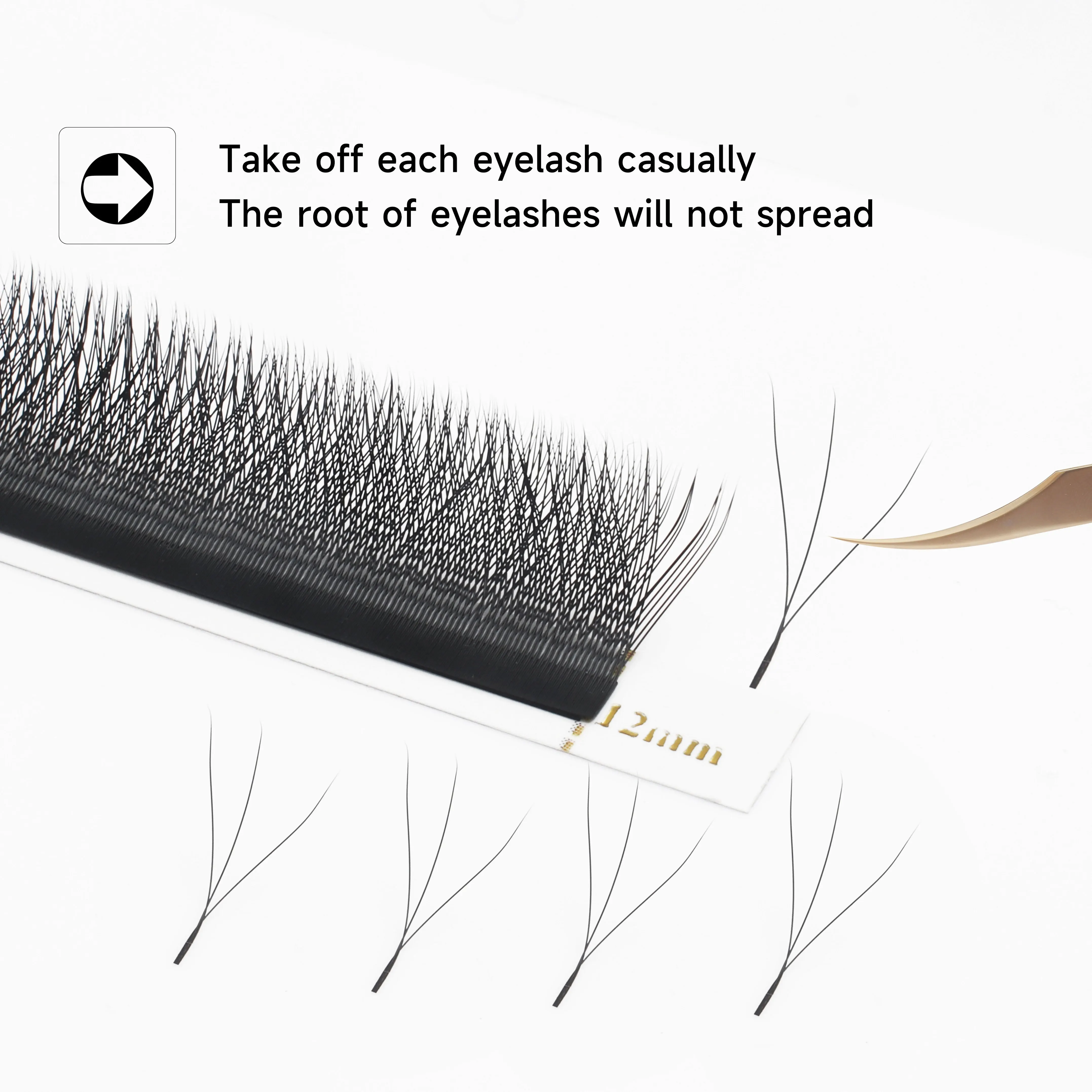 XIUSUZAKI 3D 4D 5D 6D 7D 8D W Y shape C D L M LU Curl Eyelash Extensions Volume Pre-made Fans False Eyelashes