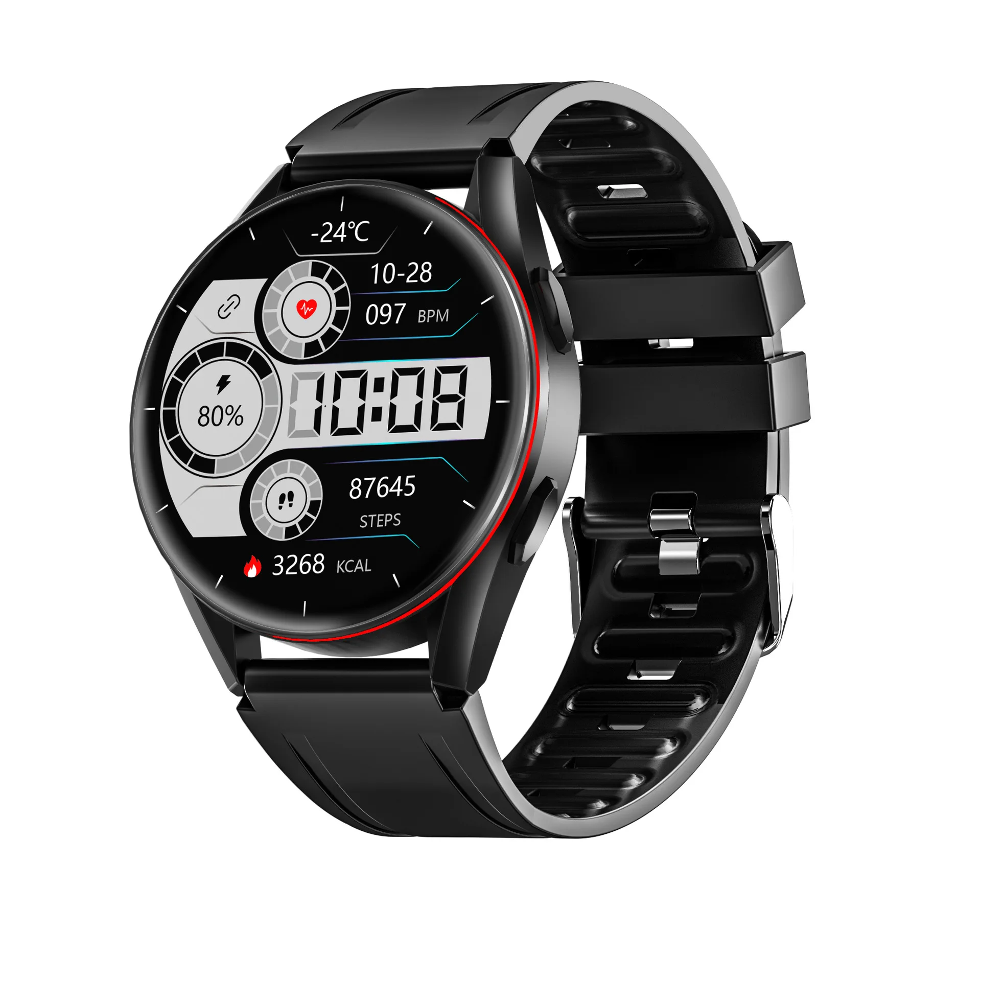 2022 Hi-Q Body Monitor H01 watch Full-time Heart Rate Blood Pressure Sports Fitness Watch