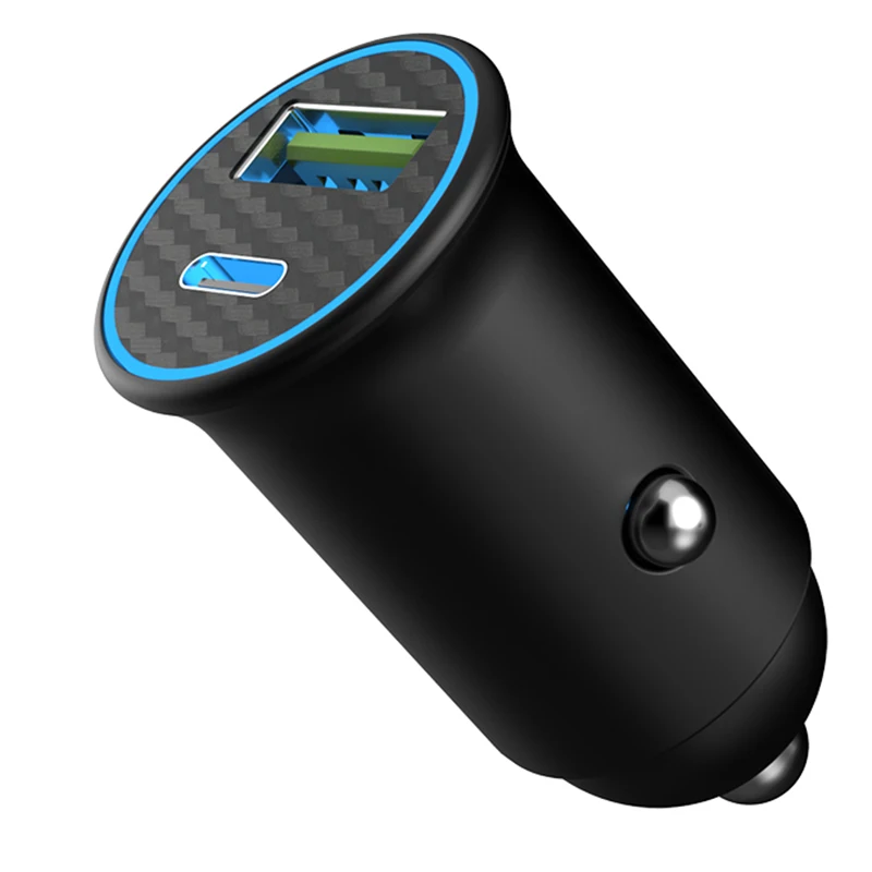 2022 Car Charging Accessories Dual Usb Car Charger Adapter 2 Usb Port Led Display 3.1a Smart Car Charger For Iphone Mobile Phone