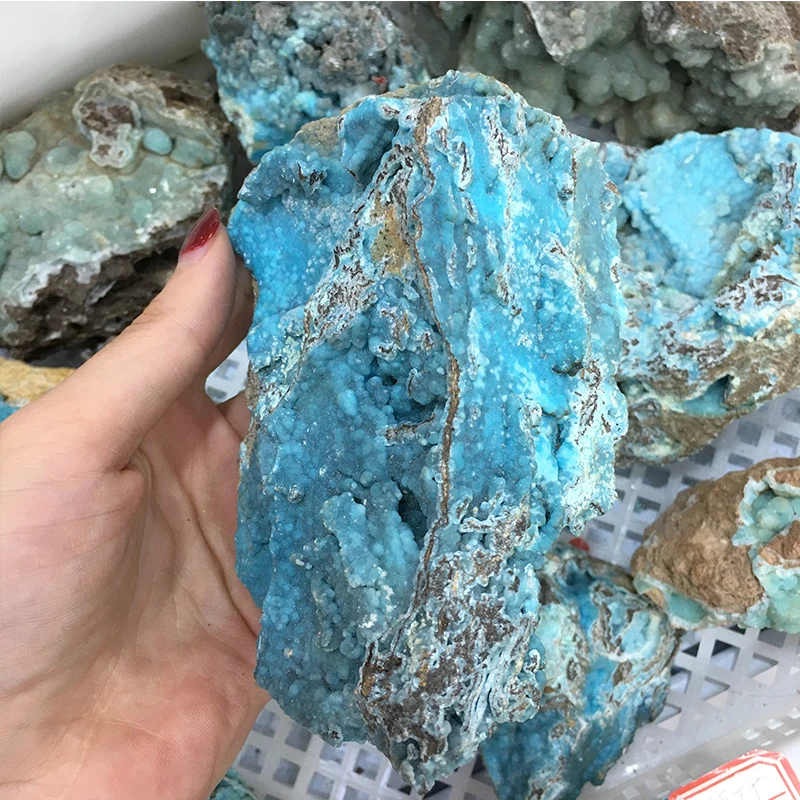 Hot Sale Nature Raw Rough Hemimorphite Mineral Samples Crystal Stone Healing for Home Decoration