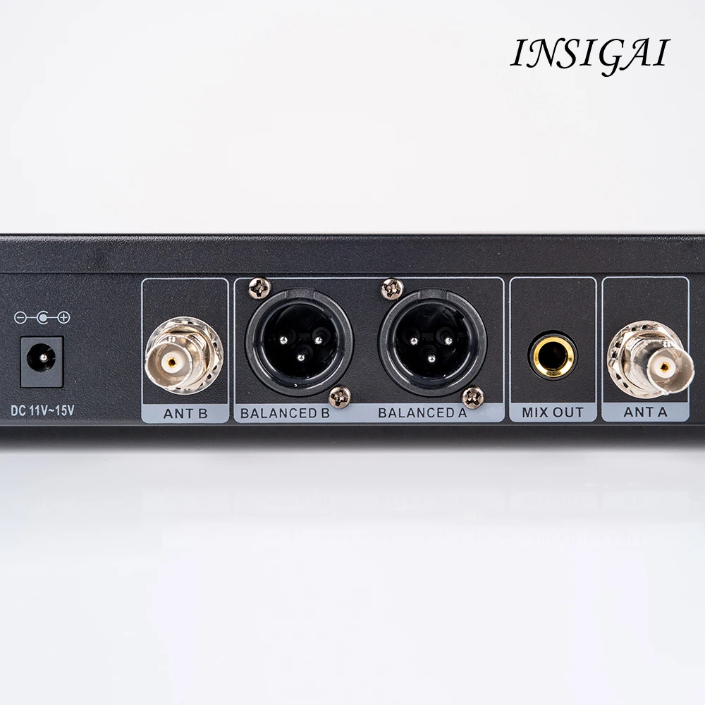 KV208 Professional wireless microphone system high power sound 2 channels wireless microphones