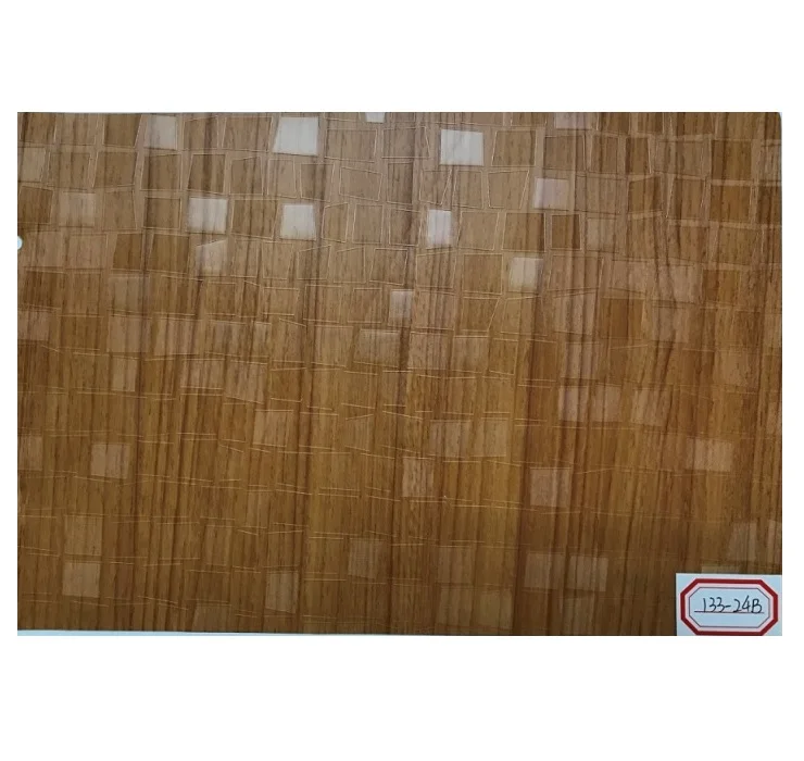 Индийский 3D дизайн по дереву мембрана прессования ламинированные ПВХ пластиковое покрытие фольги в рулоне
