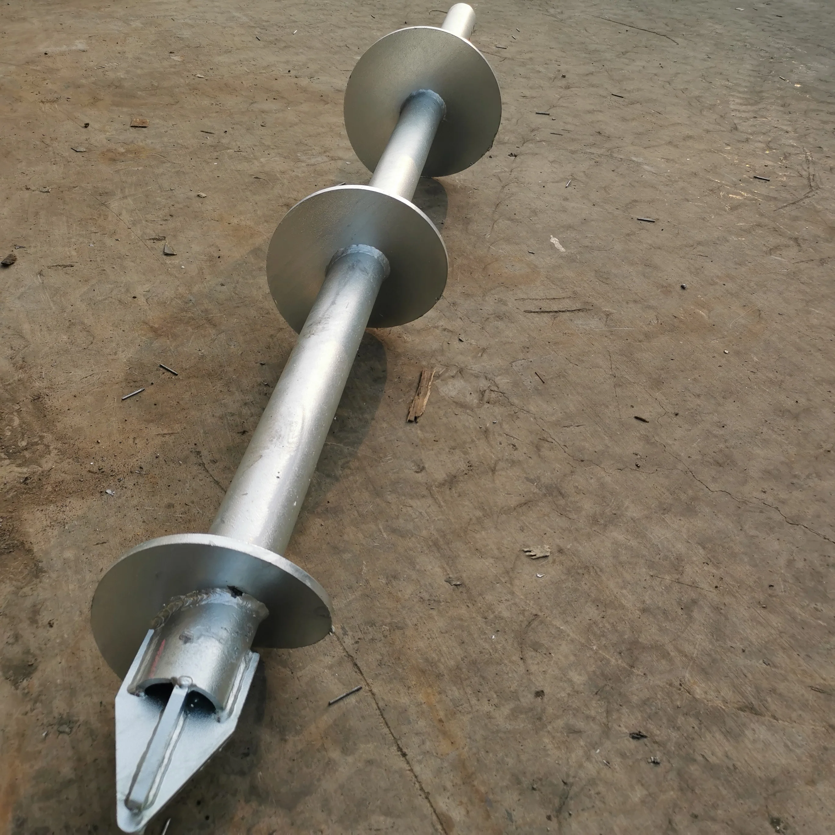 Underpining Helical Piles Piers Adjust Flange Helical Screw Pile