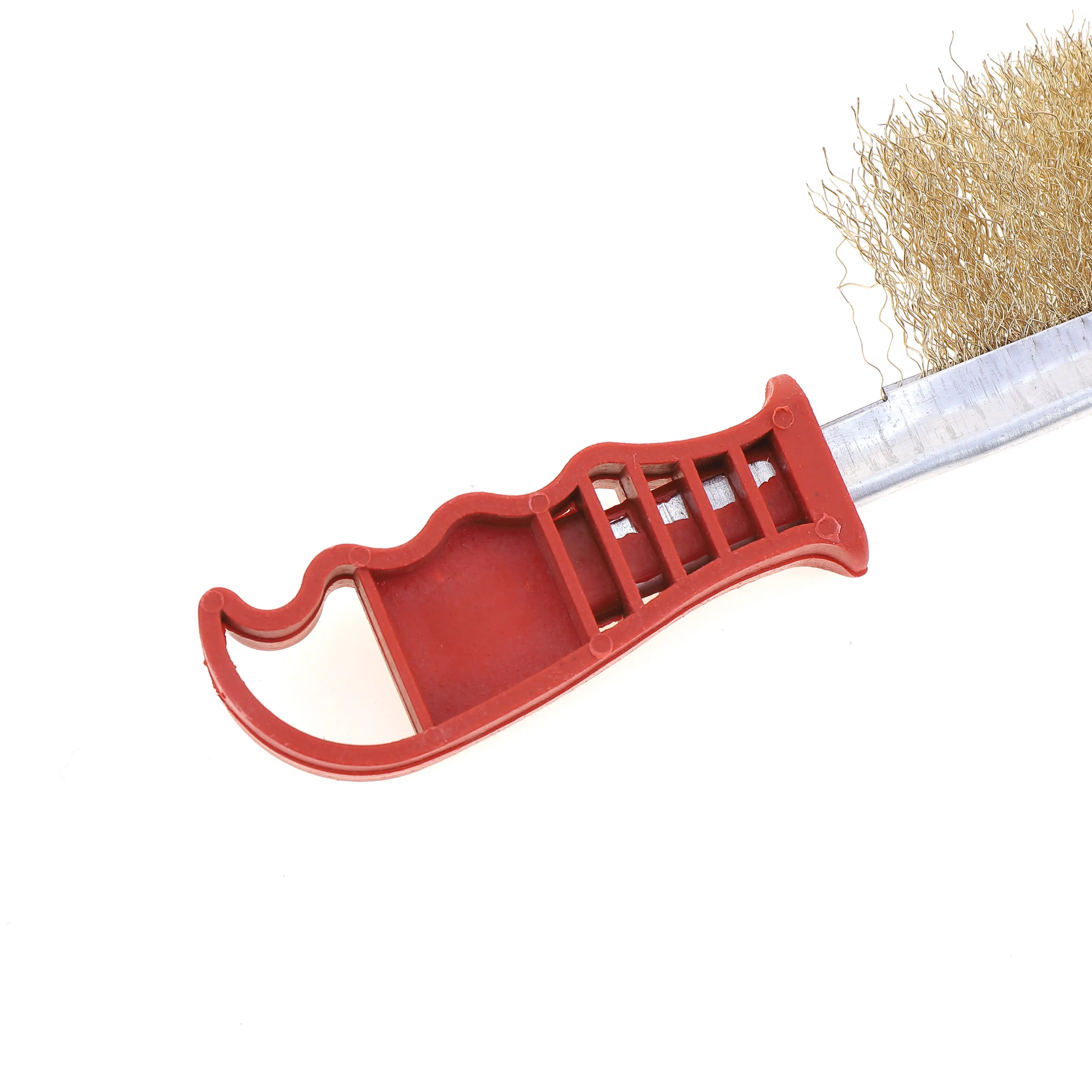 Cheap Price Cleaning Rust Plastic Handle Gold Steel Wire Brush Nail Head Floor Cleaning Industrial Brush Roller