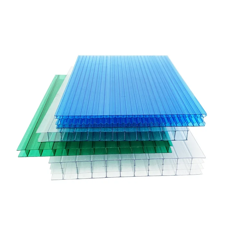 Пластиковый материал, прозрачная цветная поликарбонатная панель, твердый поликарбонатный полый поликарбонатный лист, 4-24 мм