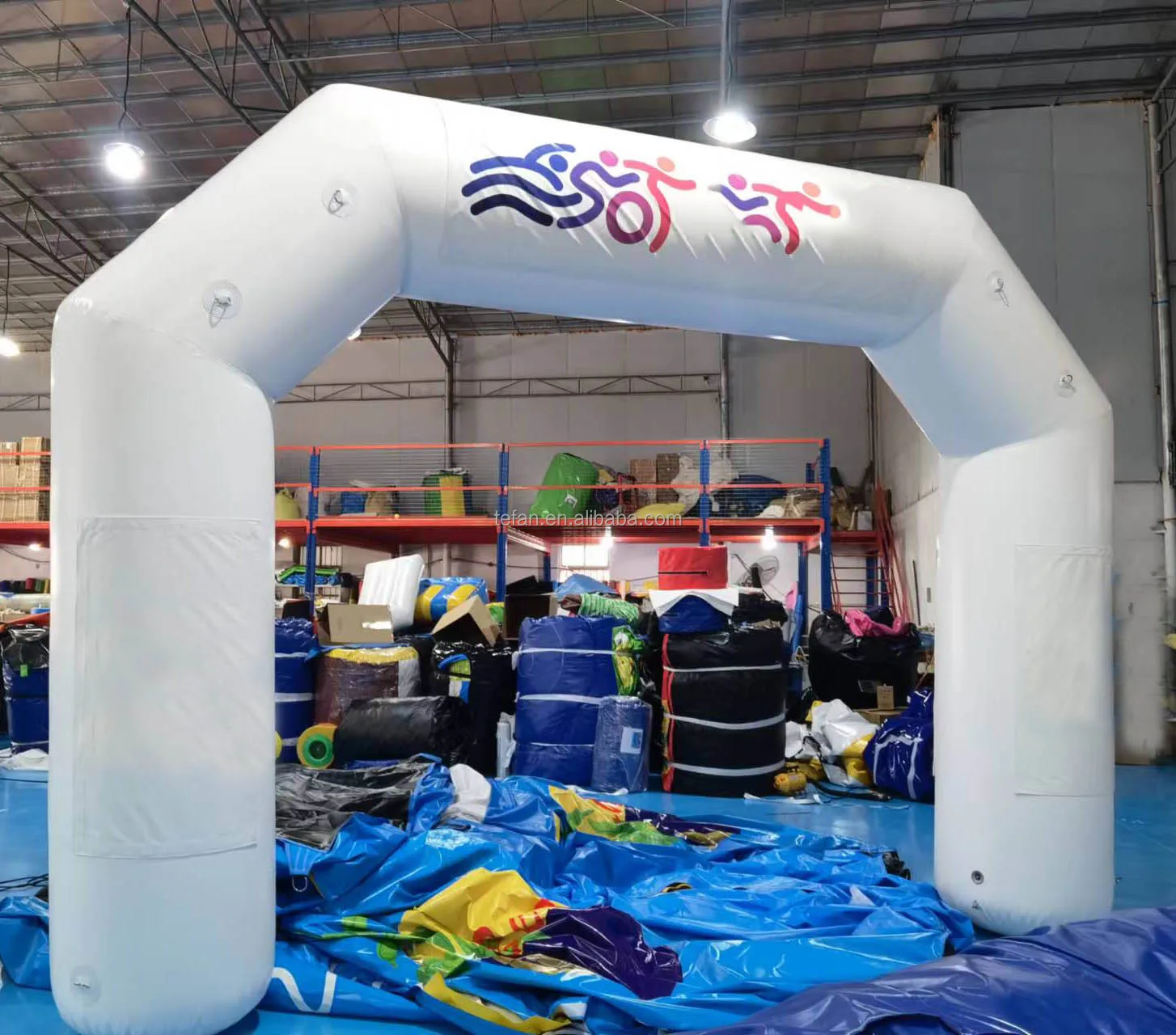 Outdoor inflatable event race archway marathon White Bright inflatable arch