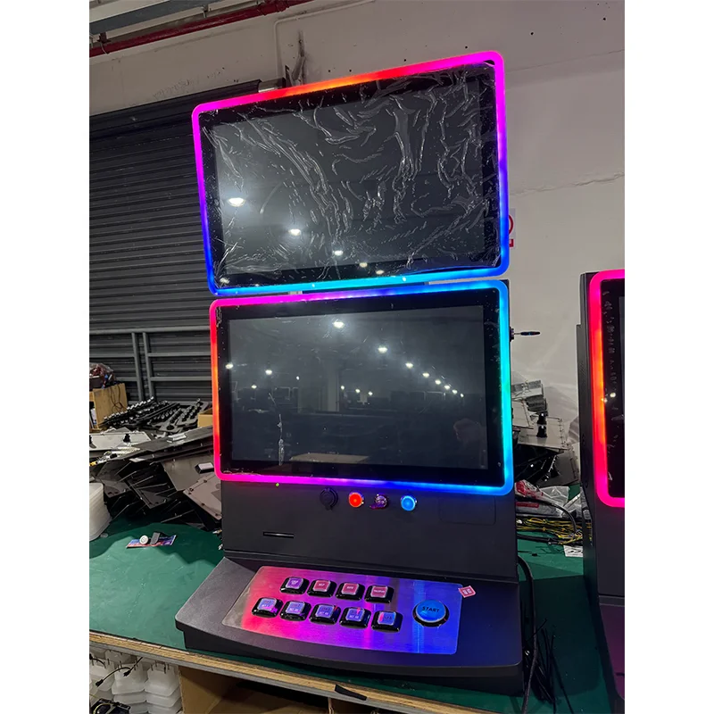 Miracle dual Touch monitor Wall Mount Metal Cabinet New Design desktop machine cheap skill game machine
