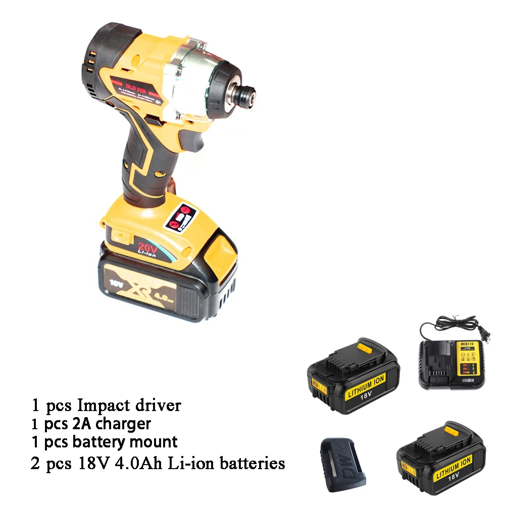  Сменный беспроводной ударный драйвер Dewalts 20V MAX XR 4 скорости 1/4