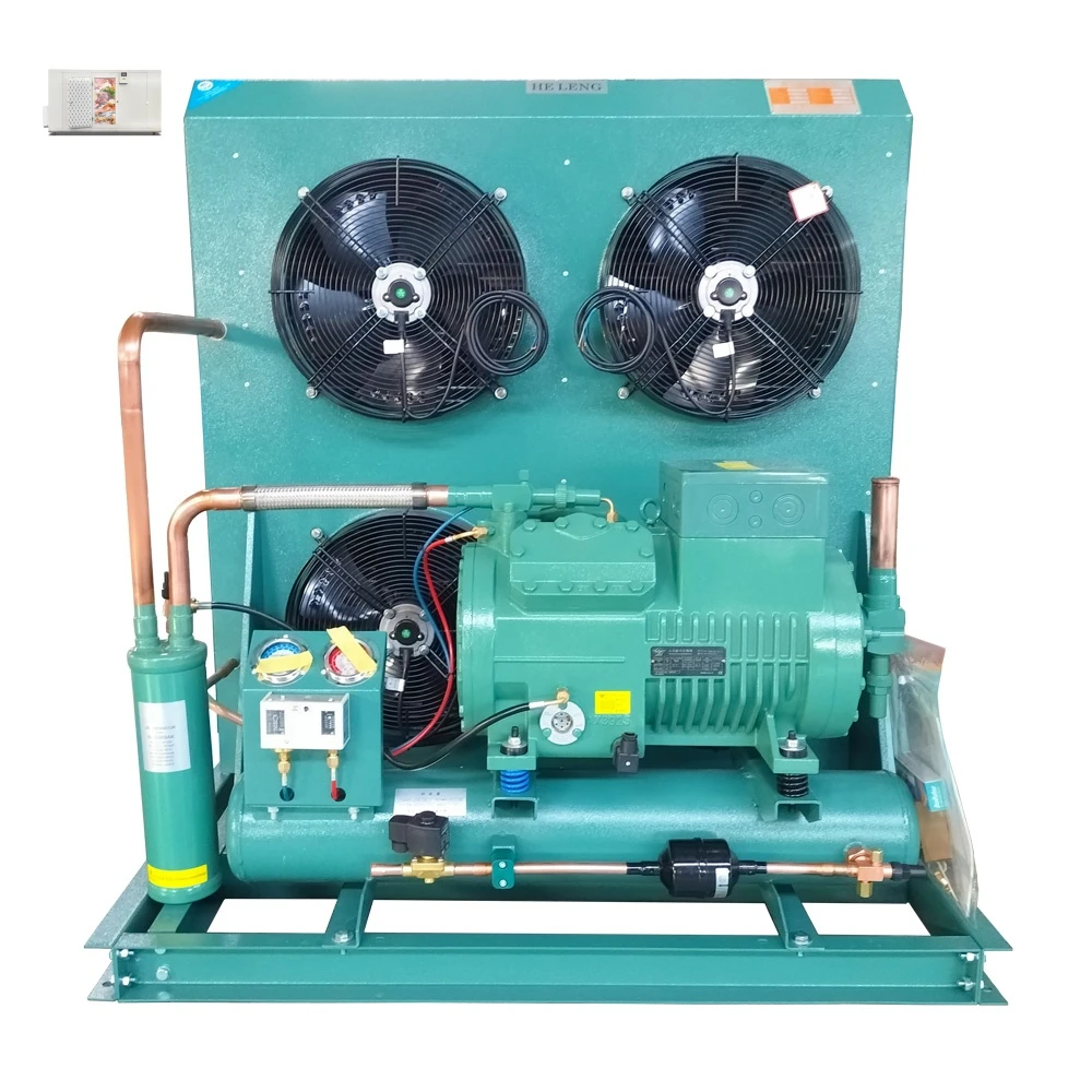 Large cold storage refrigeration unit reciprocating blast freezer compressor condenser unit for cold room