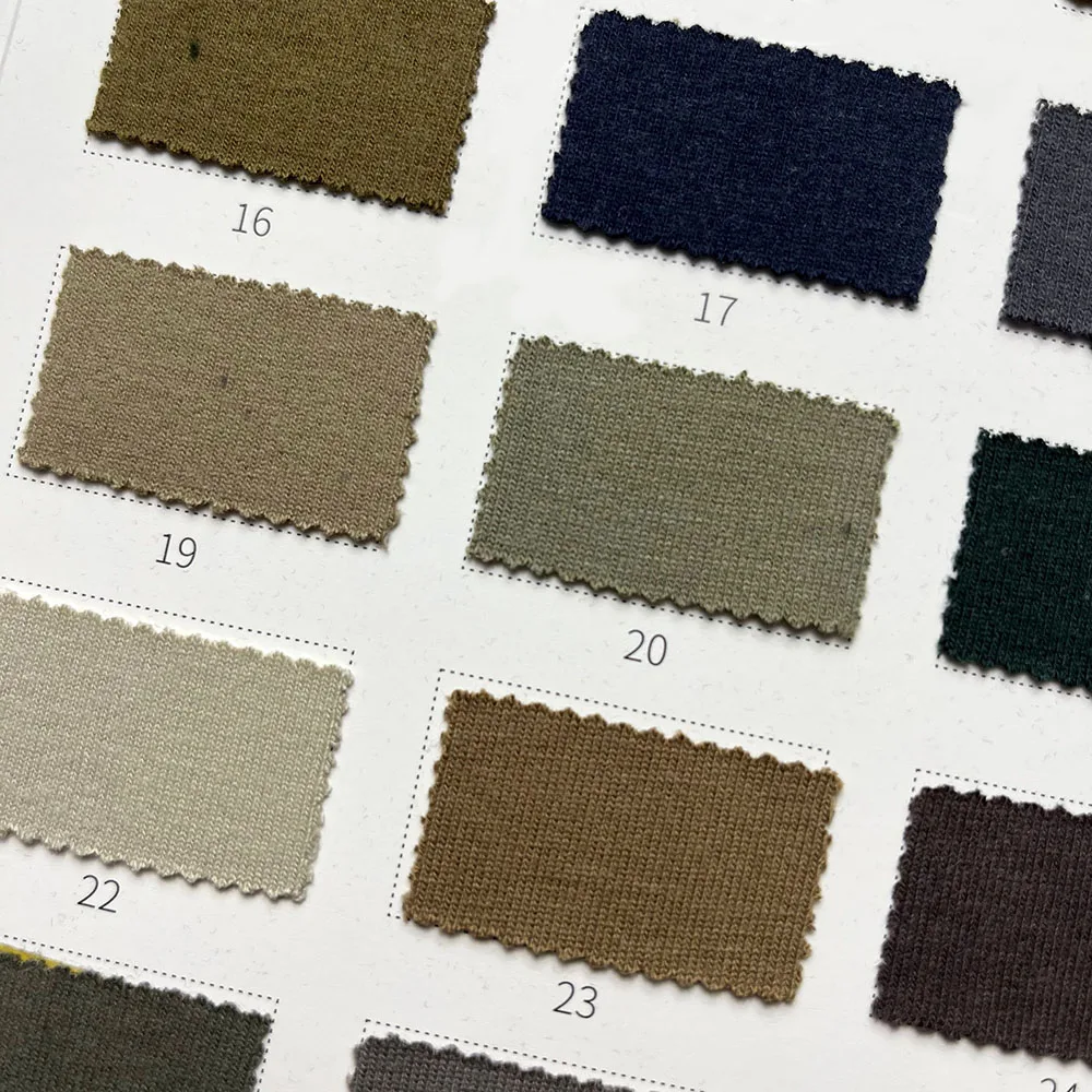 New Arrival Soft Comfortable 300g RC Elastic Blended Knitted Fabric Undershirt 5 Spandex 47.5 Rayon Cotton Fabric