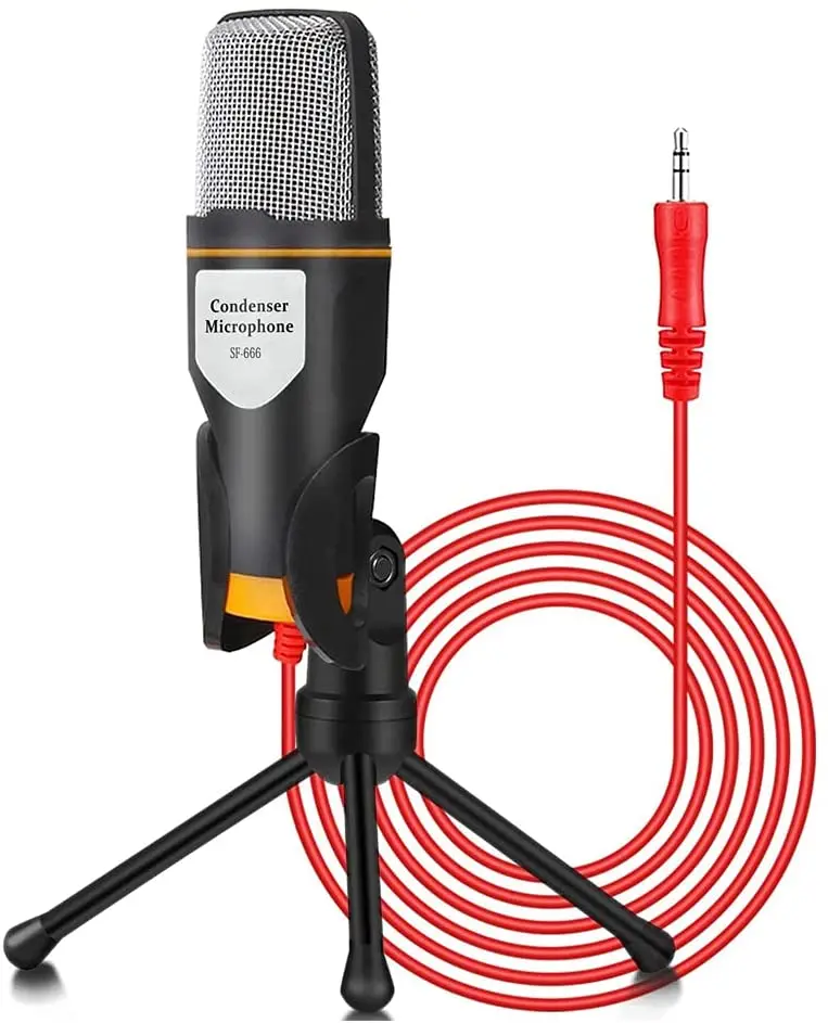 SF-666 Youtube Microphone With Tripod Stand Microphone professional 3.5mm condenser computer microphone