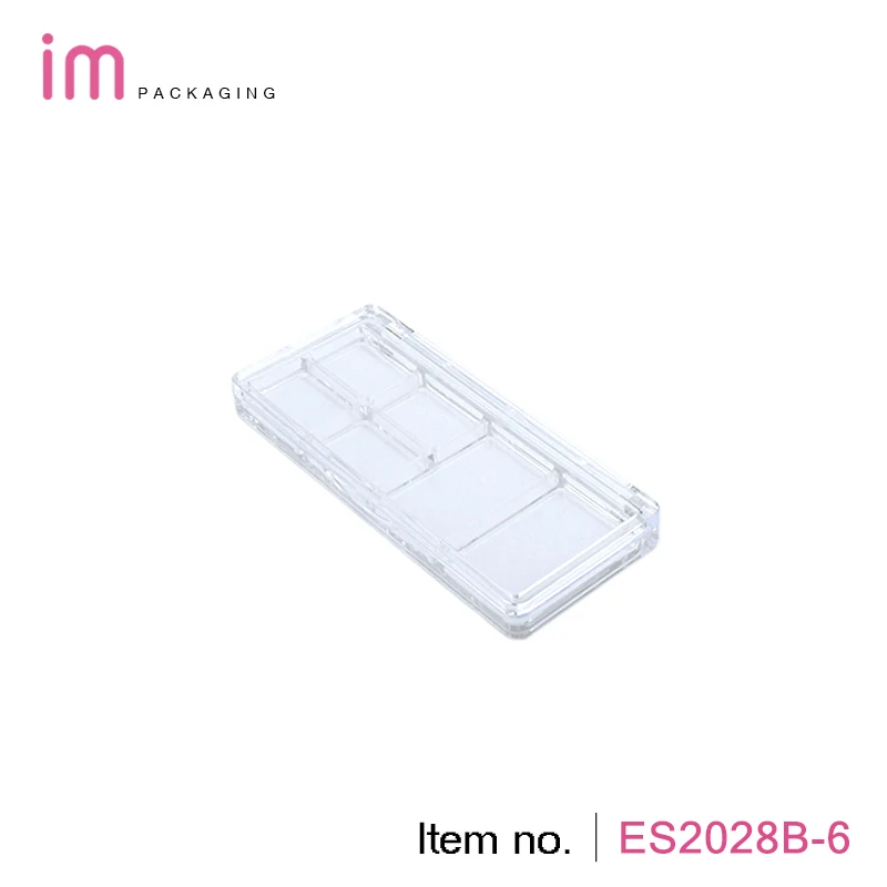 6 well empty AS makeup palette luxury makeup eyeshadow and blush packaging