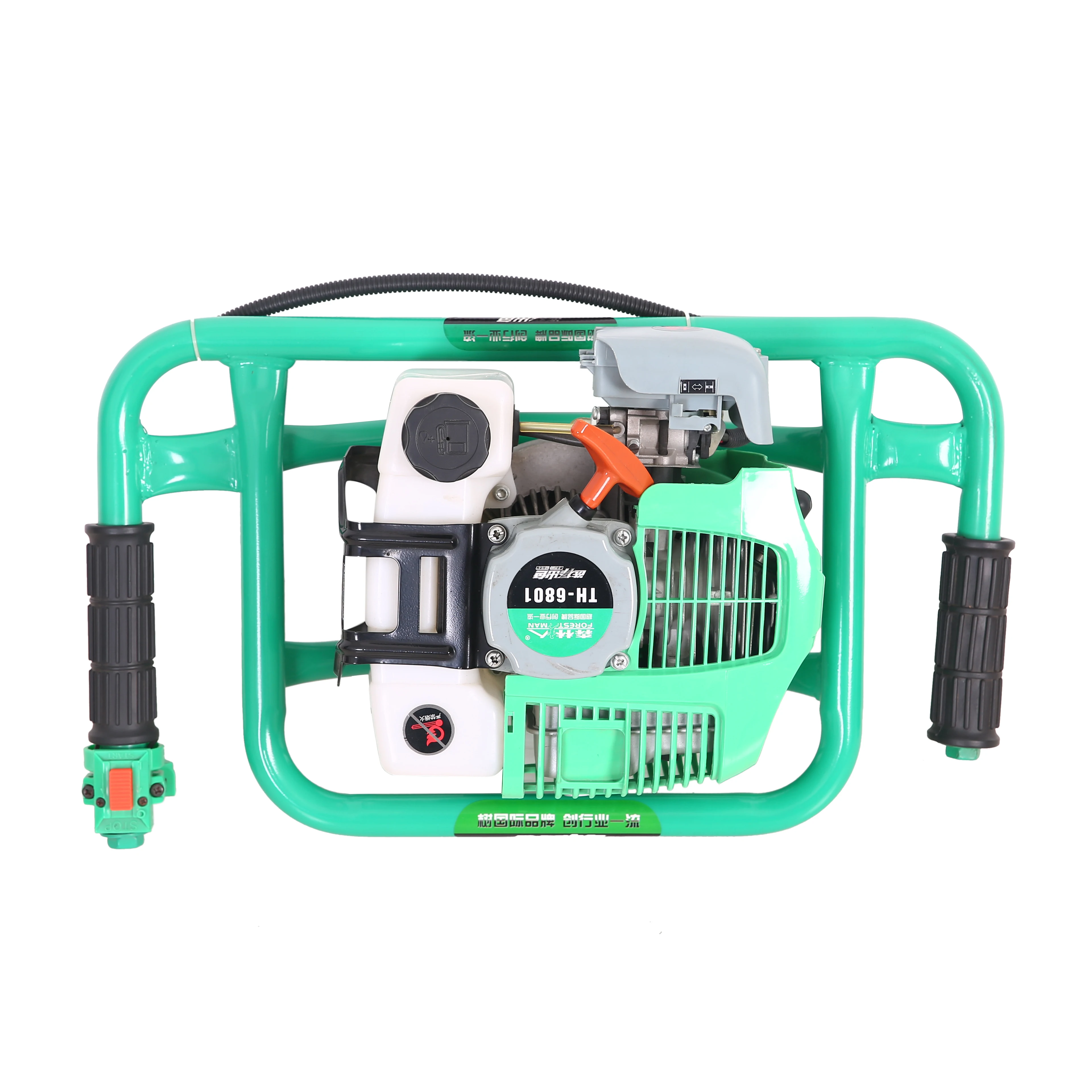 Professional 1900w Drilling Machine Gasoline Powered Earth Auger Post Digging Hole For Farm