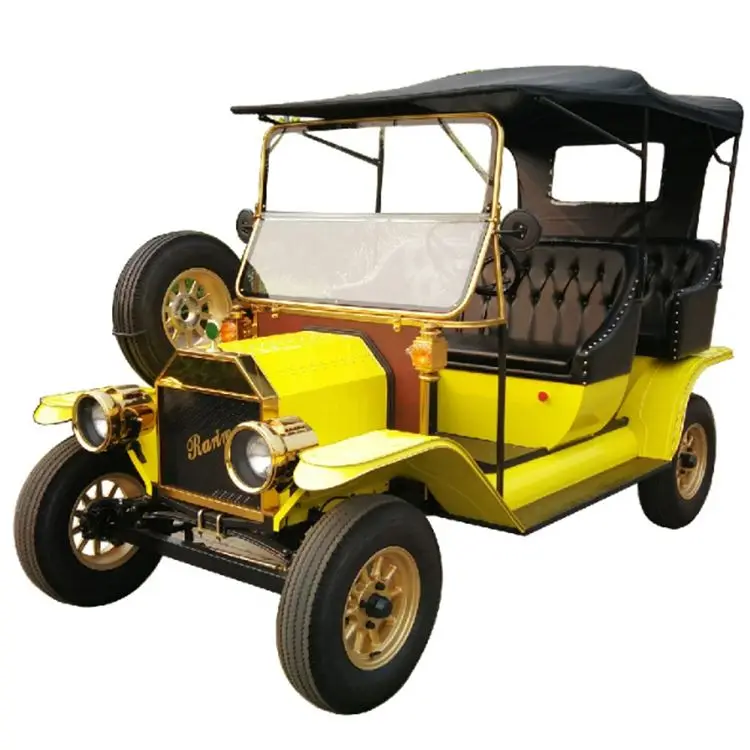 Chinese pure handmade 5 passenger private electric golf trolley tourist sightseeing car