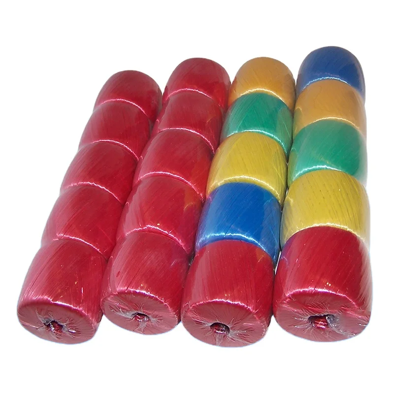 Hot Sale Plastic Raffia Twine Untwisted Pp Twine Plastic Strapping Rope Pp Yarn Pp Film String for Packing