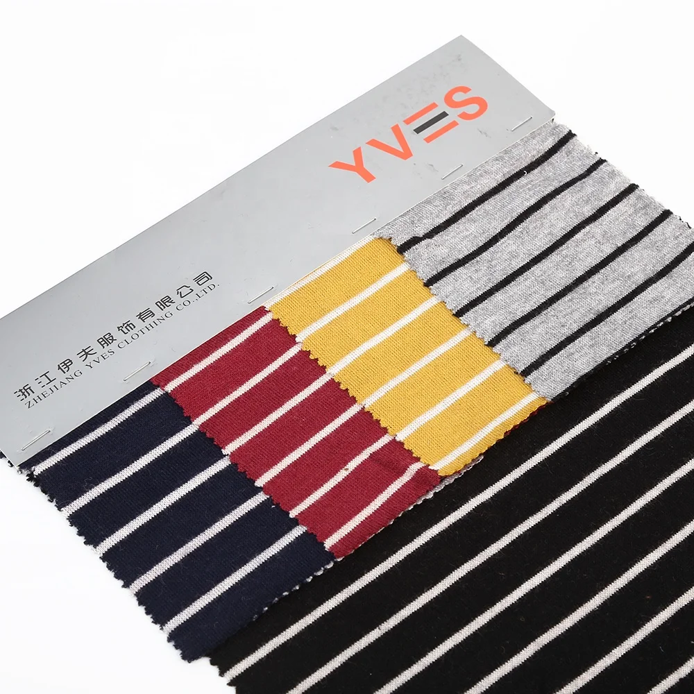 Hot selling premium quality 82%poly 15%rayon 3%spendex woman warm and super soft stripe cashmere fabric