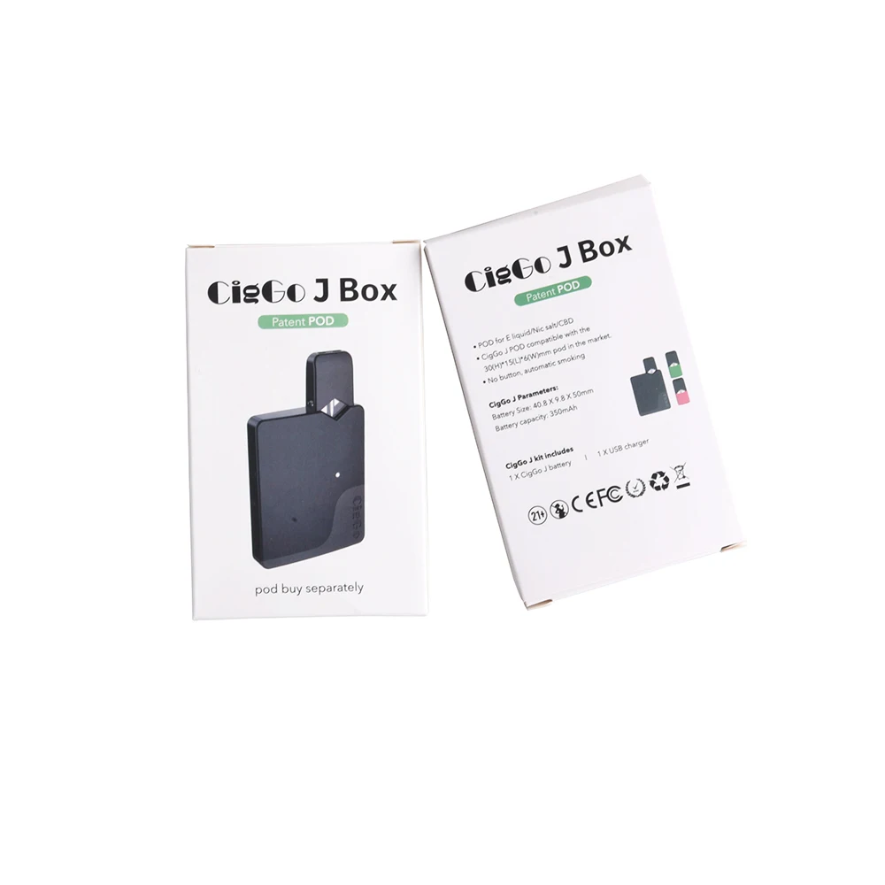 
Great quality 2019 factory wholesale price vape box battery 350mAh pod vape pen slim shape 