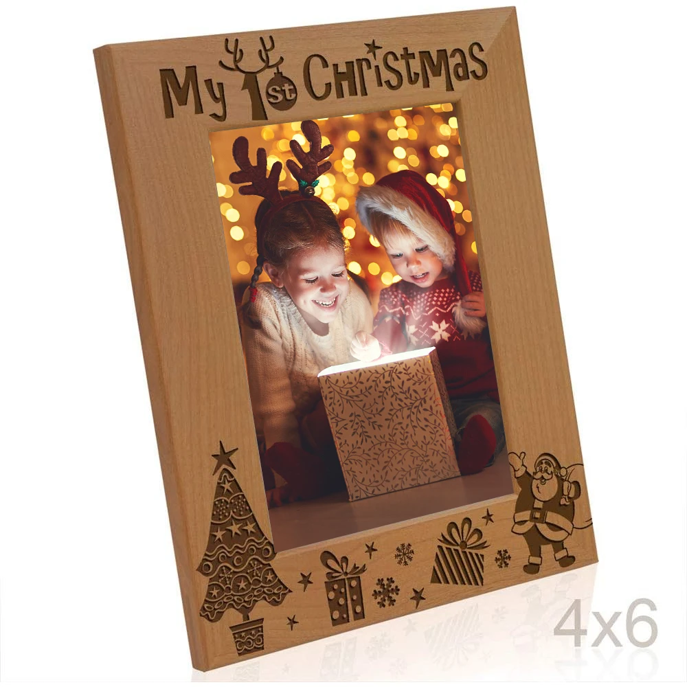 Newest Picture Frame Christmas Ornament Desktop Photo Frame Record Precious Festivals Nice Christmas Gifts 2024
