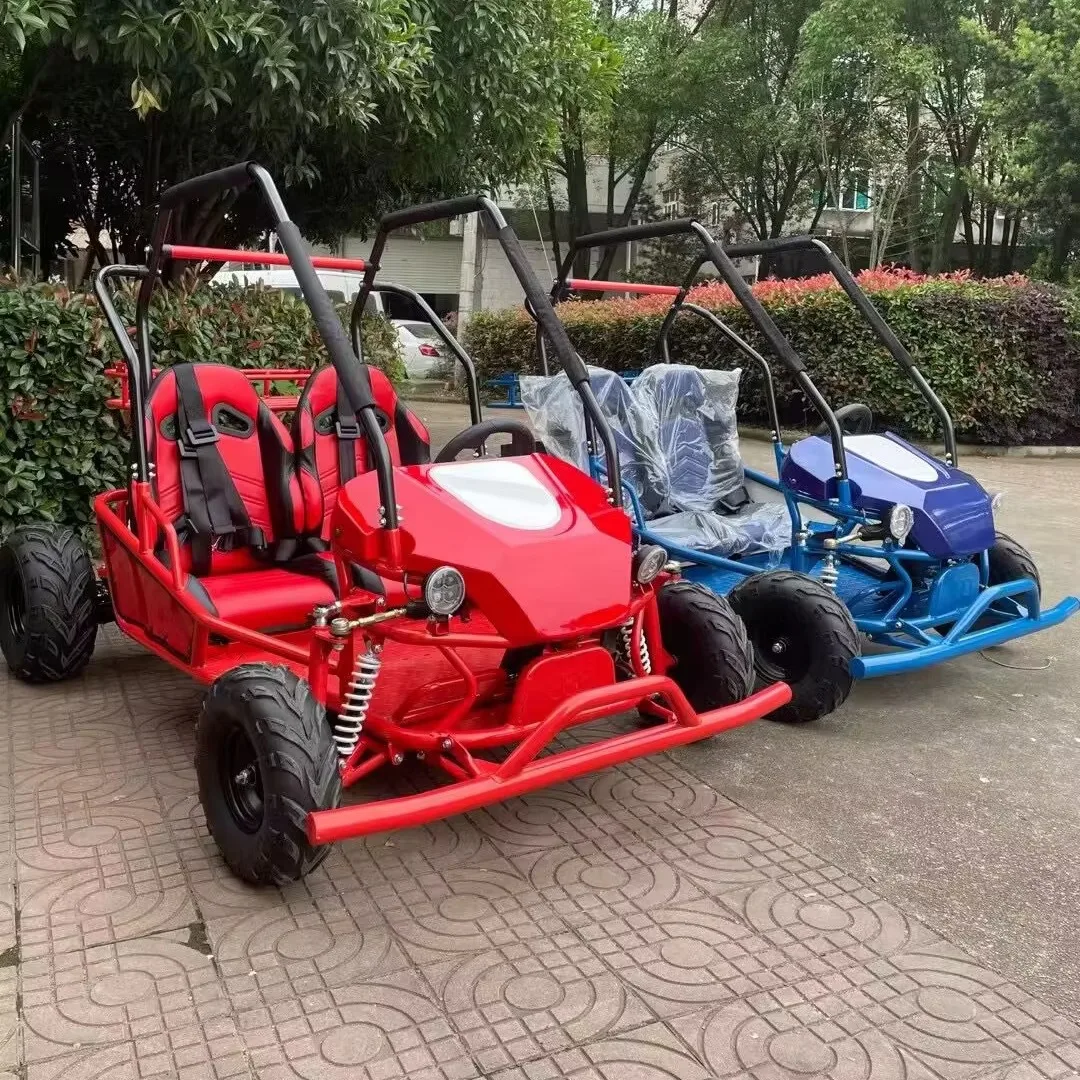 2-Seater Electric Go Kart Buggy Customizable Road Buggy for Parent-Child Hydraulic Disc Brake