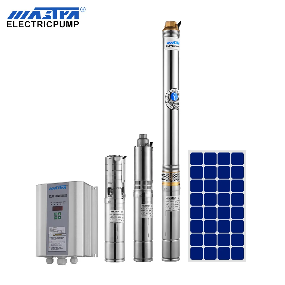 MASTRA 4 дюйма 48v 500w большой поток водяной насос для воды из нержавеющей стали dc Солнечный