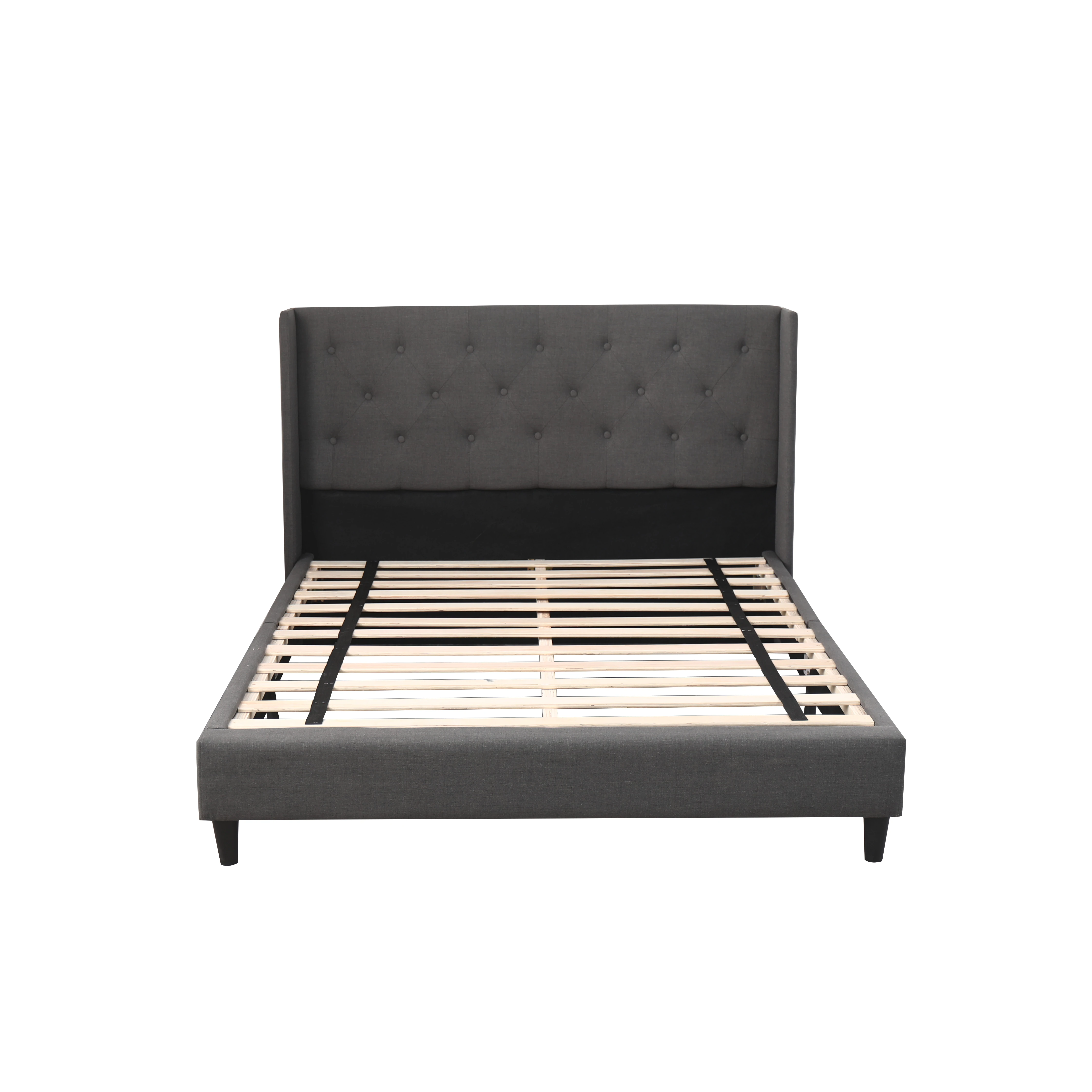 Supplier king platform size frame upholstered tufted  frame french bed