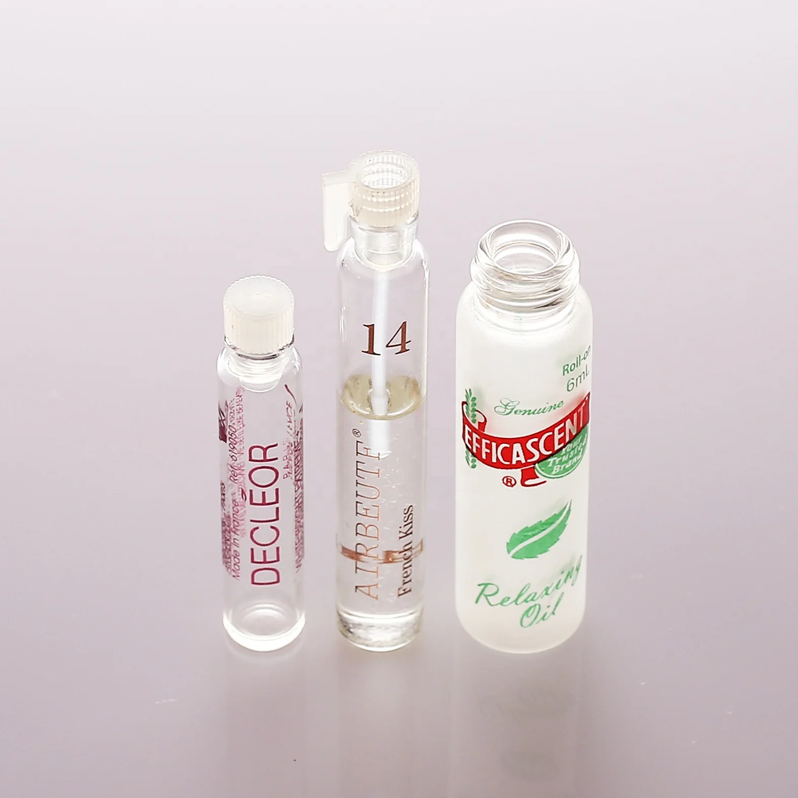 HongJin 30ml Perfume Crimp Spray Glass Vials Mini Plastic Body Pump Seal Hot Stamping Cosmetics Essential Oils