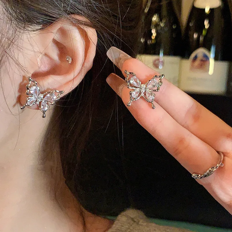 Japanese and Korean ear line female fashion Wholesale Cheap for girl lady Jewelry Statement Geometric Gold Drop Dangle Earrings