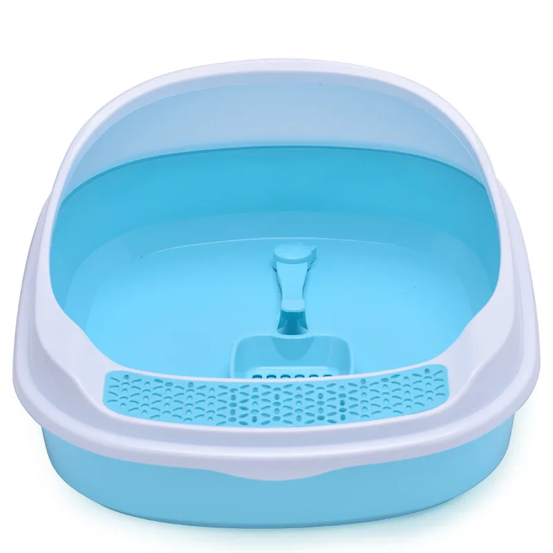 Wholesale Custom Eco-friendly Durable Cat Litter Box with Litter Scoop Cat Litter Tray Cat Toilet