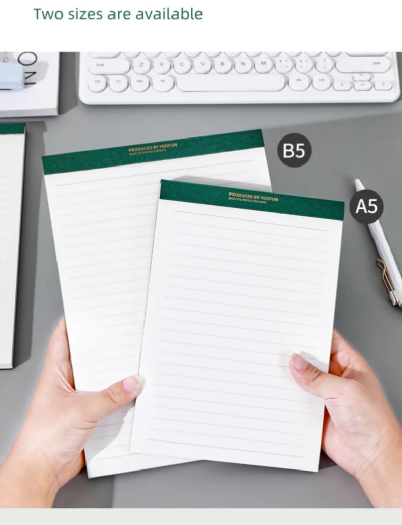 Wiriting Notepad With Tear Per Page Lined Dotted Gird Blank Page Stationery Pad Notepad