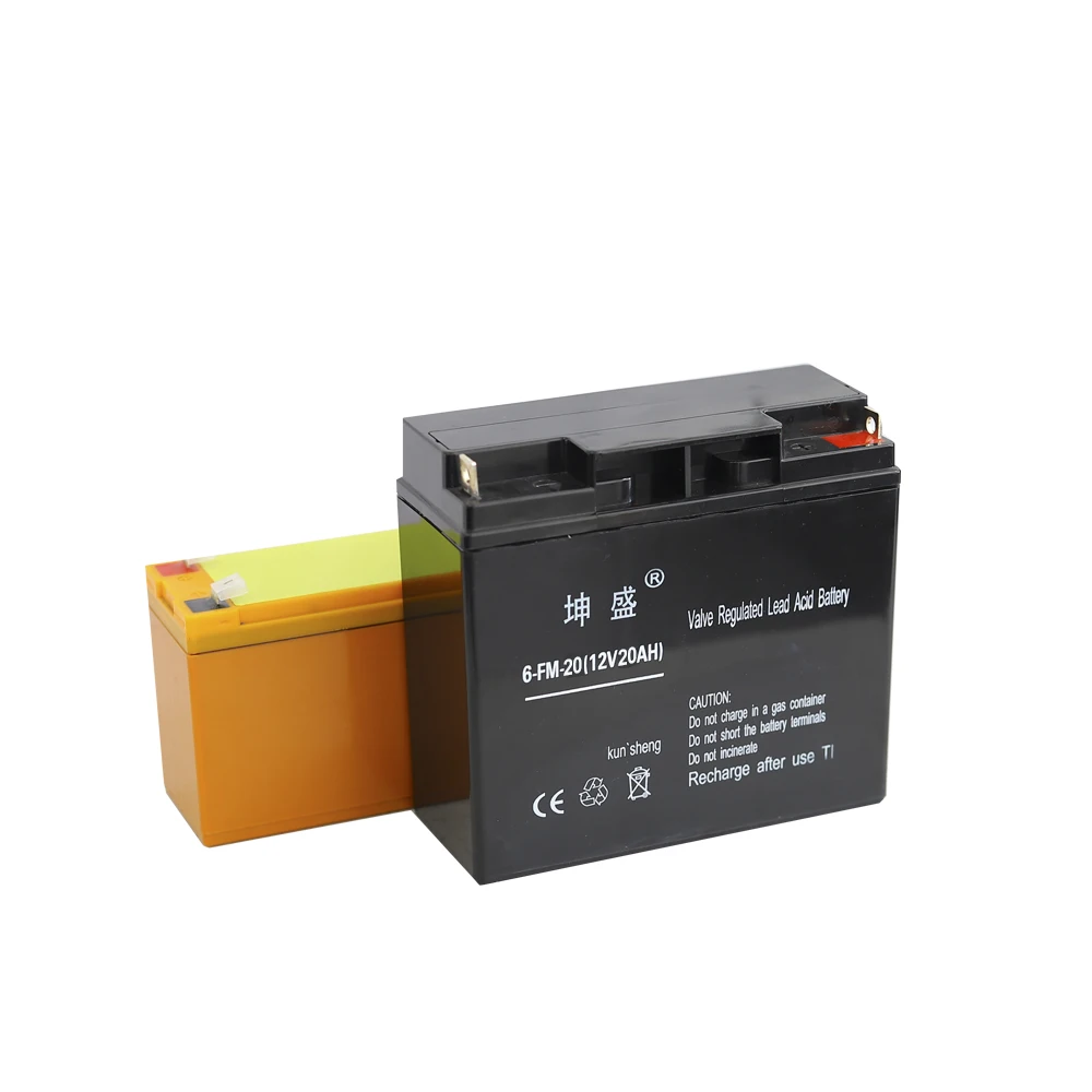 kunsheng Chinese best manufacturer 12v 20ah lead  acid rechargeable battery small sealed agm battery