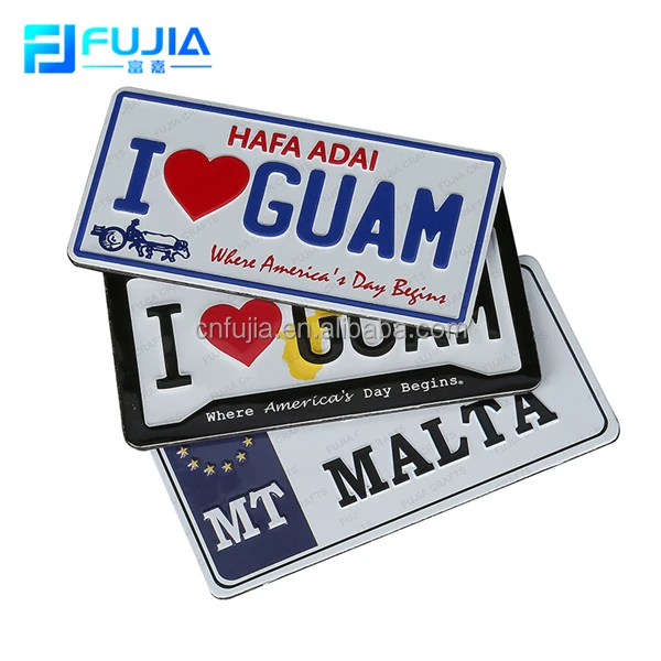 Custom Tourist Souvenir Aluminum Plate Metal Fridge Magnets/Refrigerator Magnet