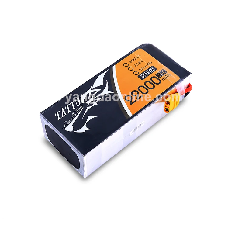TATTU HV High voltage version 22000mAh 25C 22.8V 6S1P Lipo Battery Li-polymer battery for drone rc plane