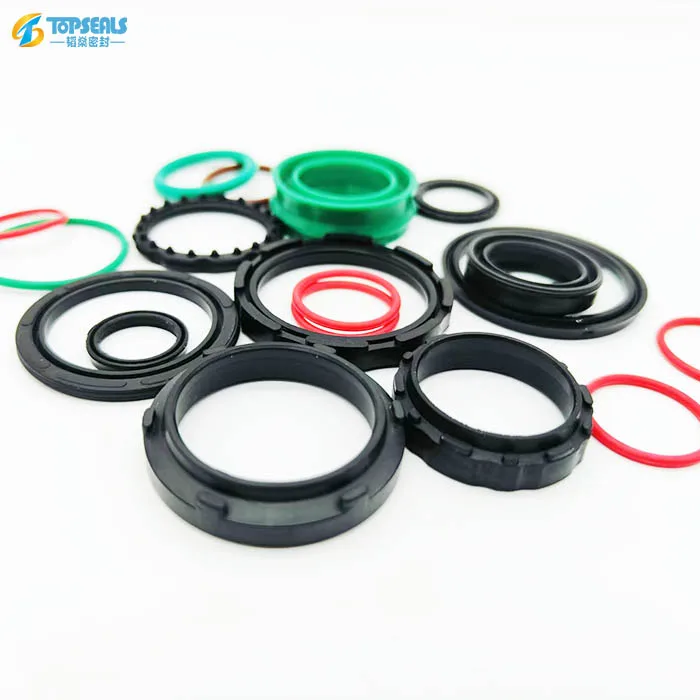 High Pressure Mechanical Pneumatic Cylinder Piston Seals O Ring Style Air Cylinder Seals Various Rubber PTFE FKM Metal NBR PU