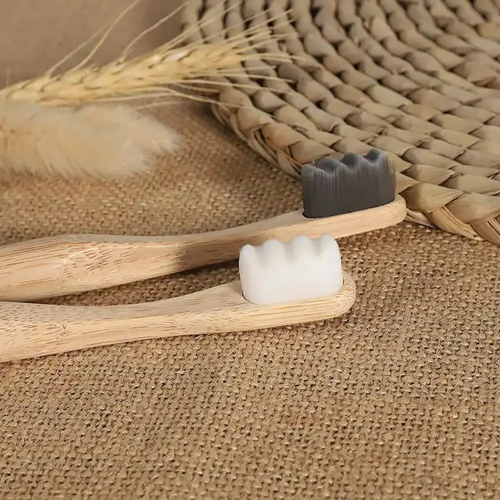 Factory Direct Sale Custom Biodegradable Eco Natural Organic 20000 Nano Bristle Bamboo Toothbrush For Adult Kid With Case