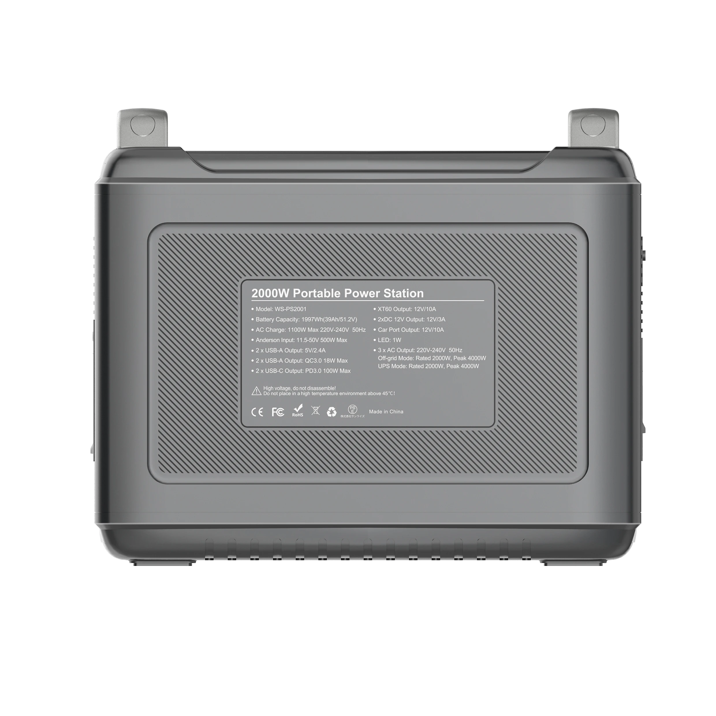 2000W lithium iron phosphate Portable Power Station