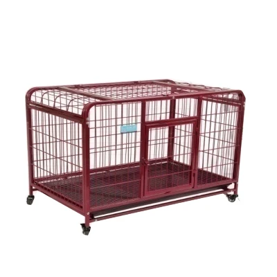 Wholesale Metal Iron Wire Foldable Cheap Dog House Large Pet Cages Kennels Cage Dog House Crate