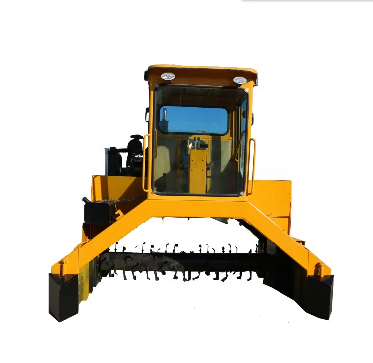 Waste Compost Mixer Waste Mixing Equipment Organic Fertilizer Compost Machine Palm Waste Compost Turner Solid 44KW(60PS) 1200mm