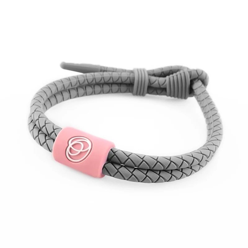 P025 charm designer brand wristband wrist bands new stylish woven bracelet with own logo  custom women band silicone bracelet