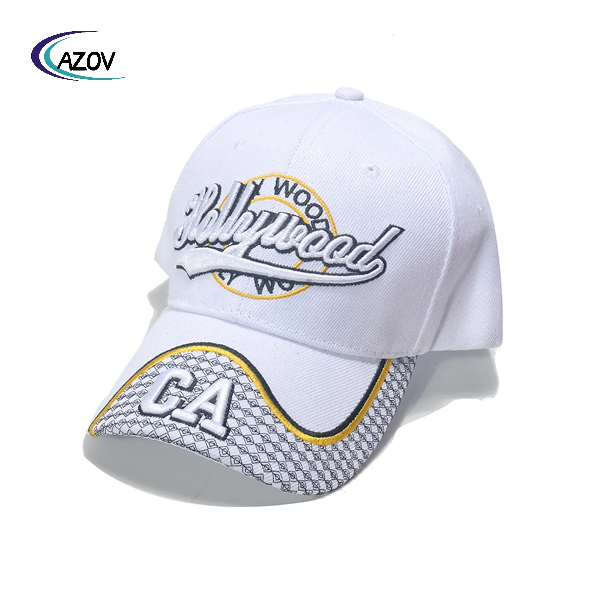 Peaked cap   three-dimensional embroidery CA letter racing cap personality Velcro truck driver baseball cap men