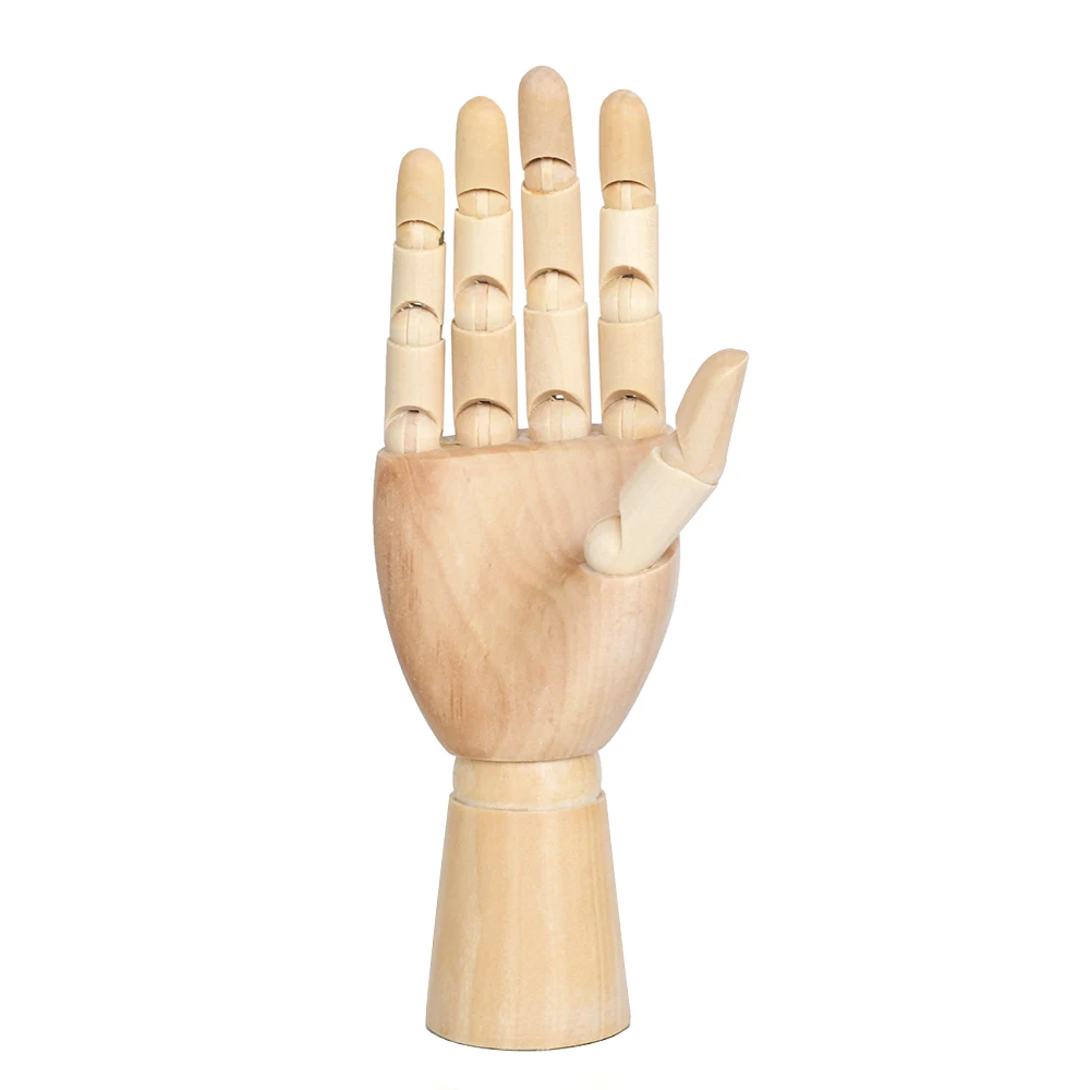 Оптовая продажа 7 дюймов 18 см маленький гибкий мультяшный Художественный Деревянный Ручной модельный манекен для рисования скульптура эскиз живопись