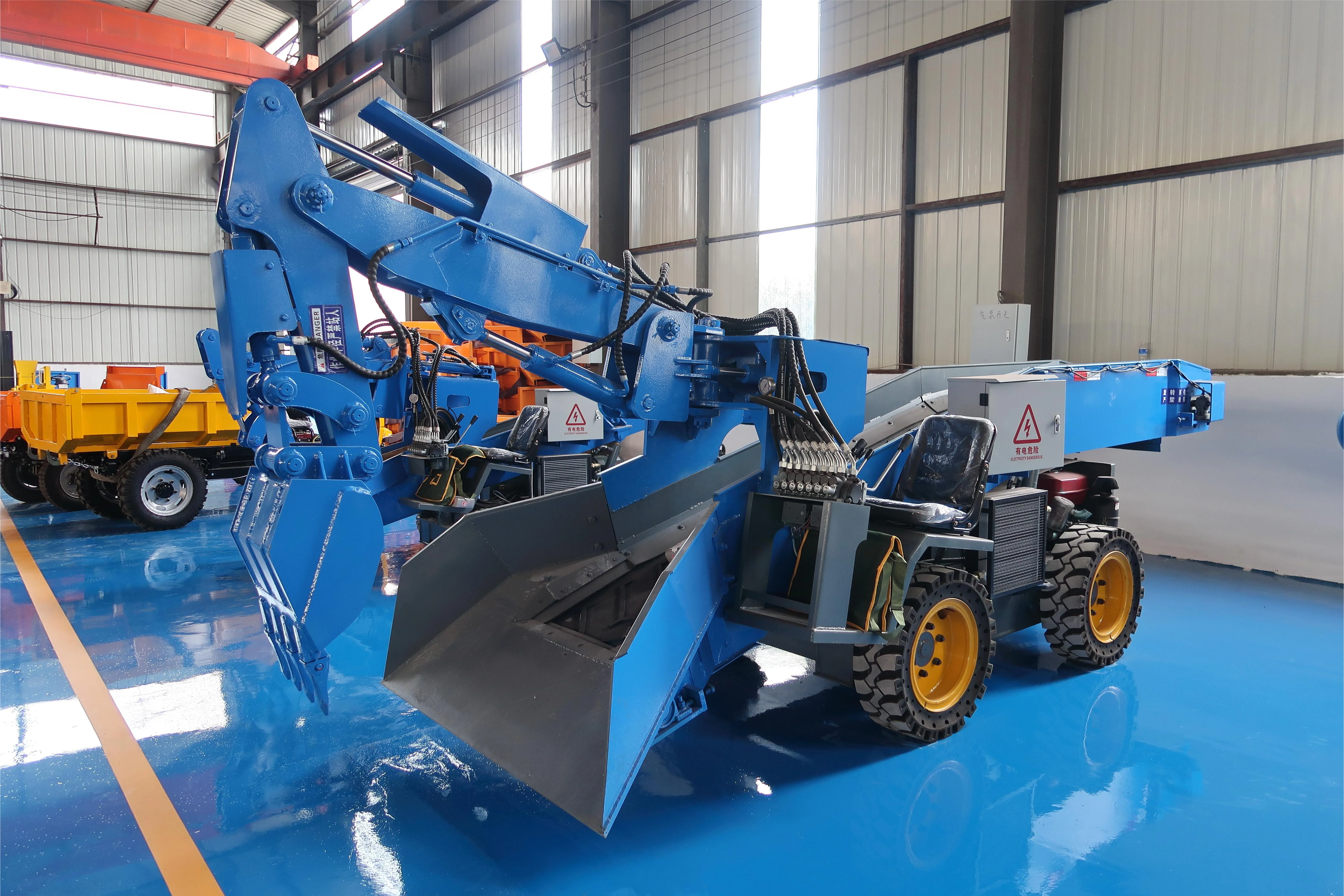 Huansheng Bridge Type Mucking Loader Easy To Use Mini Digger Excavator Tunnel Excavation Machinery Underground Mining Vehicles