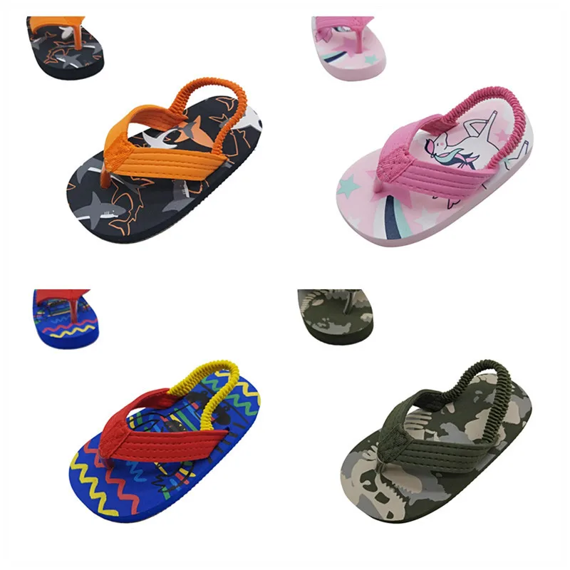 Special Design Camouflage EVA Flip Flop Home Slippers For Kids