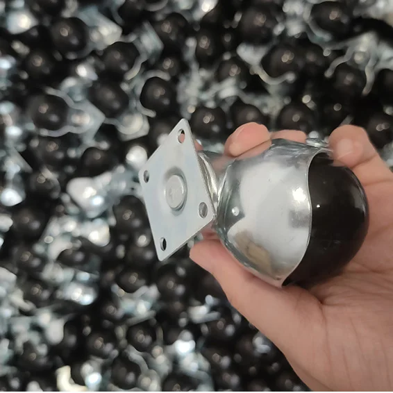 caster lock thread stem no lock furniture roller plastic chrome ball caster / roller wheels for furniture