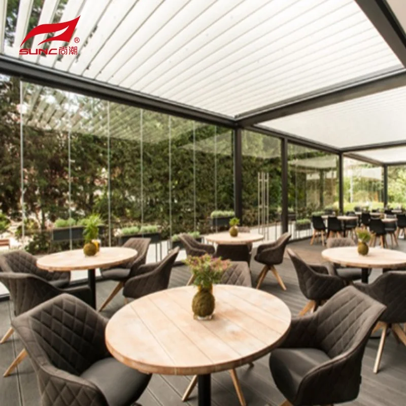 Modern Motorized Pergola 5x5 Kits Gazebo Outdoor Bioclimatica Waterproof Louvered Aluminium Garden Pergolas