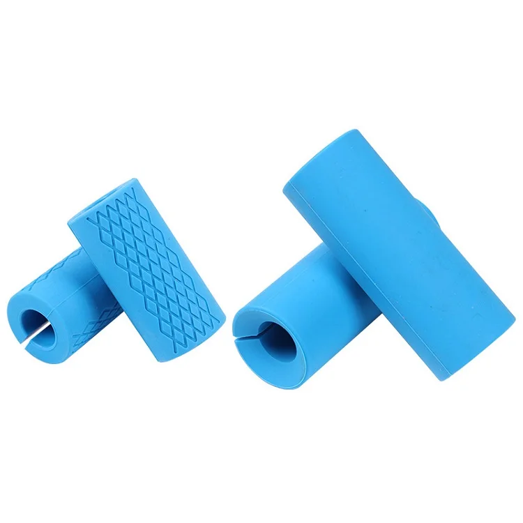 Custom Design Protect Pad Pull Up Weightlifting Fat Grip Support Barbell Dumbbell Grips Rubber Silicone Bar Handles