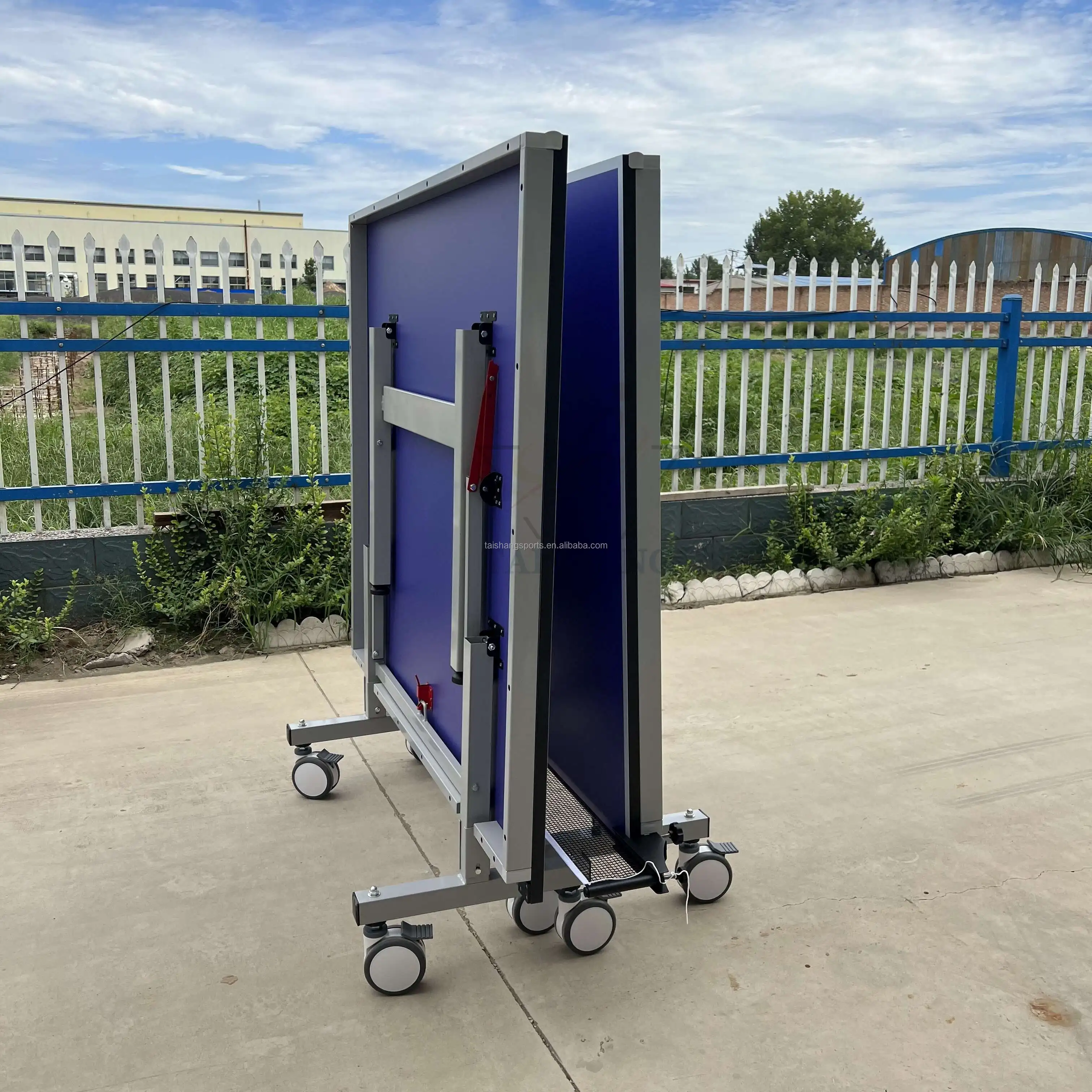 Double folding tennis table Indoor Movable Standard Ping Pong Table Tennis Tables